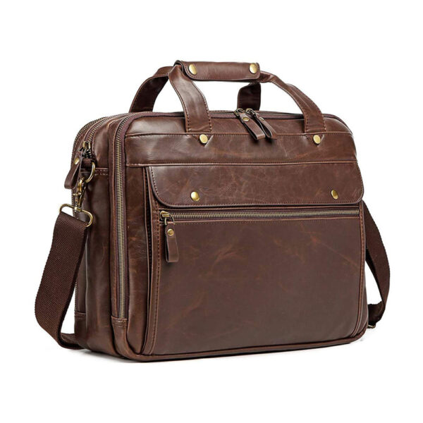 NE-1753 LEATHER BRIEFCASE BAG