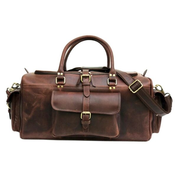 NE-1801 LEATHER DUFFLE BAG
