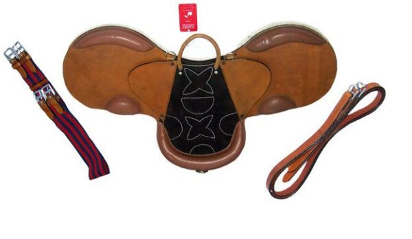 NE-0057 PONY PAD SADDLE WITH GIRTH & STIRRUPS