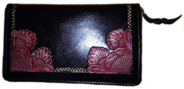 WC-15 LADIES LEATHER CLUTCH (HAND ENGRAVED)