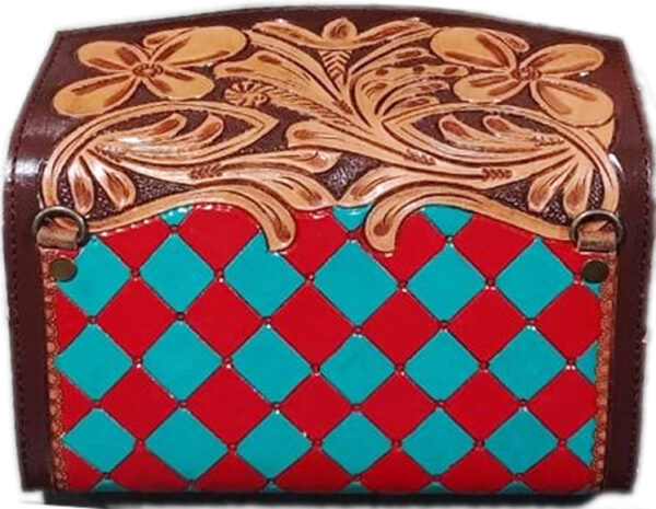 WC-21 LADIES WESTERN CLUTCH ON FULL GRAIN LEATHER